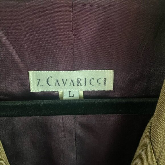Vintage 90’s Z. Cavaricci Brown Double Breasted Blazer - Picture 2 of 5